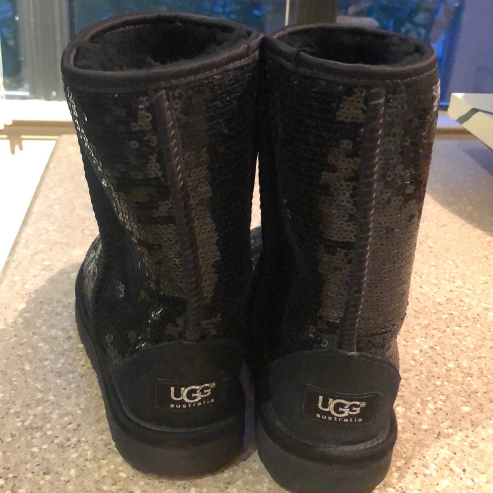 Black sequin Uggs